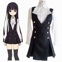 Inu x Boku SS Shirakiin Riricho Trang Phục Hóa Trang Đồng Phục Váy Halloween Lễ Hội Đảng Phù Hợp Với Nữ Trang Phục Halloween Trang Phục Giáng Sinh Anime Cos Sân Khấu