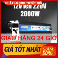 Inverter DC 12V Sang AC 220V Điện Áp，Bộ Kích Điện Sin Chuẩn 12v Lên 220v 2000W