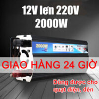 Inverter DC 12V Sang AC 220V Điện Áp，Bộ Kích Điện Sin Chuẩn 12v Lên 220v 2000W