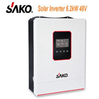 Inverter hybrid Biến tần SAKO 48V -6.2KVA - hòa lưới/bám tải, độc lập, bù lưới -Mẫu mới 2024 Chính hãng Sako -Hệ 48v 6kw
