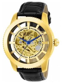 INVICTA Automatic Skeleton Watch 23638 Gold Dial - Smile Watch