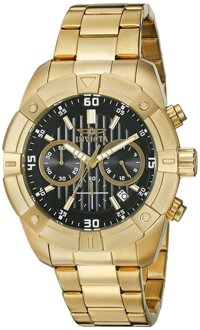 Invicta Men's 21470 Specialty Analog Display Japanese Quartz Gold-Plated Watch
