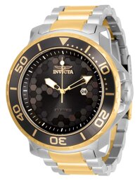 Invicta Men's Pro Diver Quartz Watch with Stainless Steel Strap, Two Tone, 26 (Model: 30563)