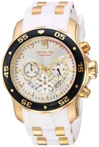 Invicta Men's Pro Diver Stainless Steel Quartz Watch with Silicone Strap, Two Tone, 1 (Model: 20292)