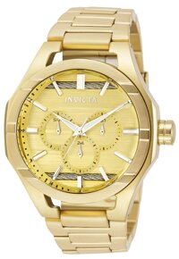 Invicta Men's Quartz Watch with Stainless Steel Strap, Gold, 26 (Model: 31829)