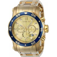 Invicta Pro Diver Chronograph Gold Dial Mens Watch 23669