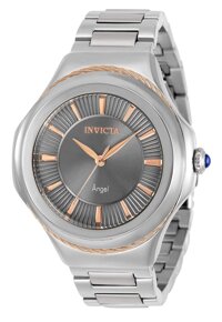 Invicta Women's Angel Quartz Watch with Stainless Steel Strap, Silver, 18 (Model: 31069)