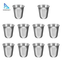 Ioensy 10 Miếng Cốc Lễ Đạo Cụ Đánh Bóng Thép Không Gỉ Wicca Cốc Thủ Công Cốc Nghi Lễ Cho Bạn Bè Gia Đình