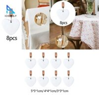 Ioensy 8 Miếng Khăn Trải Bàn Trọng Lượng Kẹp Trang Trí Đa Năng Chống Trơn Trượt Chống Gió Vỏ Bàn Móc Treo Cho Sân Vườn Cờ Đảng