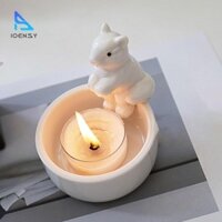 Ioensy Sóc Tượng Nến Đứng Trà Đèn Nến Hiện Đại Sáng Tạo Điêu Khắc Cho Lễ Hội Phòng Ngủ Kệ Trang Trí Nhà