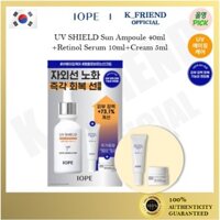 [Iope] 50 + PA + + + UV SHIELD Sun Ampoule 40ml Quà tặng (+ Retinol Serum 10ml + Kem 5ml) / Sun Screen