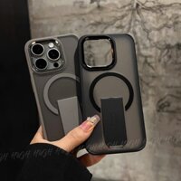 (IP15-IP16PRM) Ốp điện thoại Iphone từ tính có giá đỡ ẩn đa năng hàng chuẩn loại 1 full hộp cao cấp
