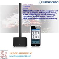 iP3000 Loa Cột Liền Công Suất Turbosound -Loa cột công suất 2.000 Watt với loa siêu trầm kép 2x12 "