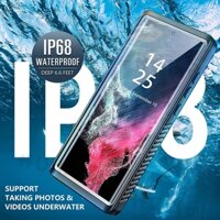 IP68 Waterproof Case For Samsung Galaxy S22 Ultra Plus A13 A23 A33 A53 A12 A22 A52 A52s A72 5G Swim Diving Full Body Protection Shockproof Transparent Back Cover
