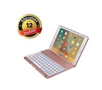 iPad Pro 9.7 Bàn phím Bluetooth kiêm ốp lưng giá đỡ 7 màu đèn – Rosepink