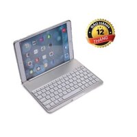 iPad Pro 9.7 Bàn phím Bluetooth kiêm ốp lưng giá đỡ 7 màu đèn – Silver