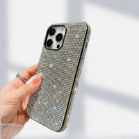 Iphone 16 Pro Max Bling Gradient Kim Cương Lấp Lánh Khung Ốp điện thoại Chống Sốc Cho iPhone 11 12 13 14 15 Pro Max 16 Plus XS XR Dành Cho Nữ