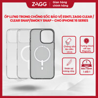 [iPhone 16/15 Series] Ốp lưng trong ZAGG Clear / Clear Magsafe / Smoky Magsafe chống sốc 1.5m