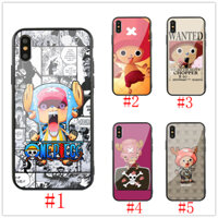 Iphone 4 4S 5 5S 5C 6 6S 7 8 Plus XS Max SE1 SE2 230310 Ốp điện thoại kính cường lực Tony Chopper một mảnh