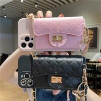 Iphone mới 16ProMax 13 11 12 15 14 Pro Max 14 15 16 Plus 12 13 mini 7 8 Plus X XS XR XSMax SE 2020 Ốp Điện Thoại Thời Trang Cổ Điển Da Ví Đựng Tiền Xu Túi Đựng Thẻ TPU Mềm