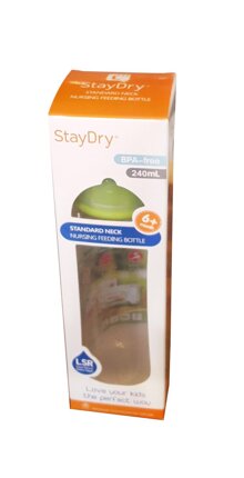 Bình sữa PP cổ hẹp StayDry 240ml