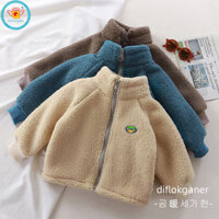 Iq Angel Top dành cho trẻ em Áo khoác cashmere ấm áp thời trang mùa thu đông cho bé trai và bé gái