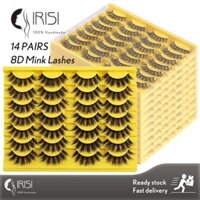 Irisi 14 Cặp Lông chồn giả cao 8D Lông mi chồn