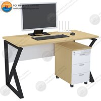 IRKT | Bàn làm việc DKF chân sắt tam giác, sơn tĩnh điện