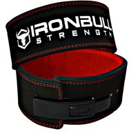 Iron Bull Strength Powerlifting Lever Belt - 13mm Power Weight Belt - 4-inch Wide - Heavy Duty for Extreme Weight Lifting