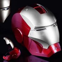 Iron Man Mũ Bảo Hiểm Giá Trị Cao Jarvis Mũ Bảo Hiểm Phát Sáng Đóng Mở Thủ Công Có Thể Đeo Được Đồ Chơi Mặt Nạ Trẻ Em Mát