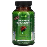 Irwin Naturals Daily-Multi Testosterone Up Booster For Men 60 Liquid Soft-Gels