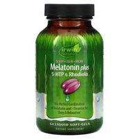Irwin Naturals Melatonin Plus 5-HTP & Rhodiola 54 Liquid Soft-Gels