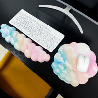 Isetta 3 CÁI Bàn phím đám mây Bộ tựa cổ tay, Bàn tay máy tính chống trượt tiện dụng, Miếng đệm cổ tay xốp nhớ