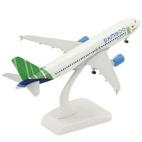 [ishop268] [giá sỉ] Mô hình máy bay Bamboo Airways 20cm có bánh xe - Mua hàng an tâm