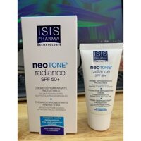 Isispharma Neotone Radiance SPF50+ màu sáng (30 ml): Kem chống nắng, mờ nám và sáng da.