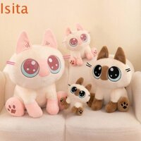 Isitaftb Đậu Nhỏ Puree Búp Bê Dễ Thương, Mèo Nhỏ Mô Phỏng Mèo Xiêm Đậu Puree Đồ Chơi Sang Trọng, Động Vật Sang Trọng Búp Bê Đậu Nhỏ Puree Hoạt Hình Vải Búp Bê Gối Mèo Nhỏ Kid Girl Boy