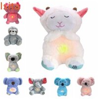 Isitaftb Đồ chơi sang trọng làm dịu, Đồ chơi Koala hơi thở cho bé Capybara, Gối sang trọng Mô phỏng Động vật Nhồi bông Âm thanh ngủ Búp bê sơ sinh Tập đi