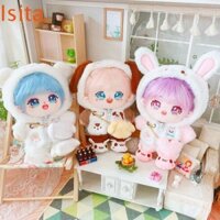 Isitaftb Quần áo khoác búp bê 20cm, Trang phục lông thú thần tượng Trang phục búp bê, Búp bê đan chéo Quần áo búp bê Mèo Động vật đáng yêu Quần áo búp bê 20cm Phụ kiện búp bê