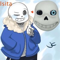 Isitaftb Sans Mặt nạ Undertale Mặt nạ cao su Mặt nạ dự tiệc Nhật Bản Đạo cụ Đảng Mặt nạ toàn đầu Trò chơi điện ảnh Mặt nạ chống đỡ Cosplay Áo khoác