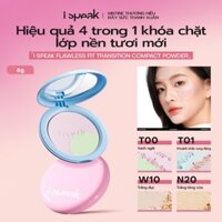 Ispeak-THƯƠNG HIỆU ĐẦY SỨC THANH XUÂN CỦA MISTINE Phấn nén kiềm dầu, mỏng nhẹ, làm đều màu da Ispeak 6g