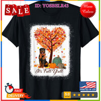 It 's Fall Y 'All Funny Rottweiler Thu Đông Chó Người Yêu Áo Thun