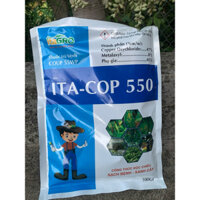 ItaCop 550 500Gr Copper Oxychloride + Metalaxy: Chuyên Xì mủ sầu riêng, đốm trắng thanh long, thối trái, xanh dày lá