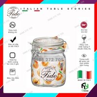 ITALY-Lọ thủy tinh, Hũ thủy tinh nắp cài FIDO - Bormioli Rocco - 750ml - Siêu kín hơi - Glass jar with airtight lid