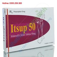 Itsup 50 vỉ 4 viên Ấn Độ - Thuốc điều trị rối loạn cương dương