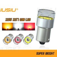 Iusu 2 Chiếc 1156 1157 LED BA15S BAY15D Cob Đèn Phanh Ngược Ô Tô P21W P21 5W Xe Máy Bật Tín Hiệu Dừng Bước Giải Phóng Mặt Bằng Đèn Đuôi Đỗ Xe Trắng Vàng Đỏ DRL 12V