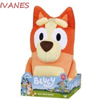 Ivanes Bingo Dog Music Hình, Thú nhồi bông Vocalizable Bluey Talking Plush, Bluey and Sing Dog Doll Kawaii Cotton mềm Bluey và Bingo Đồ chơi trẻ em sang trọng