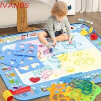 Ivanes Thảm canvas Nước Vẽ graffiti Chữ Cái / Số / Động Vật / Trái Cây Bền Bỉ ‎Thảm Vẽ Nhiều Màu Sắc Cho Bé 3-8 Tuổi