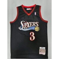 Iverson thoải mái Không. 3 Cổ Điển Jersey 76 Người Retro Thêu Bóng Rổ Đồng Phục Nam Thể Thao Xu Hướng Retro Cailan 886331