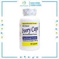 Ivory Caps Pills Viên uống làm trắng da tự nhiên với Glutathione 1500mg 60 Viên