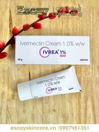 IVREA Ivermectin 1% Cream bôi ngoài da bôi do ký sinh trùng - mụn viem mụn - trứng cá (30g)